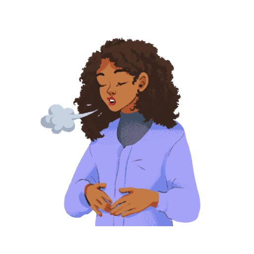 Freie Atmung illustration